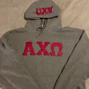Alpha Chi Omega embroidered sweatshirt